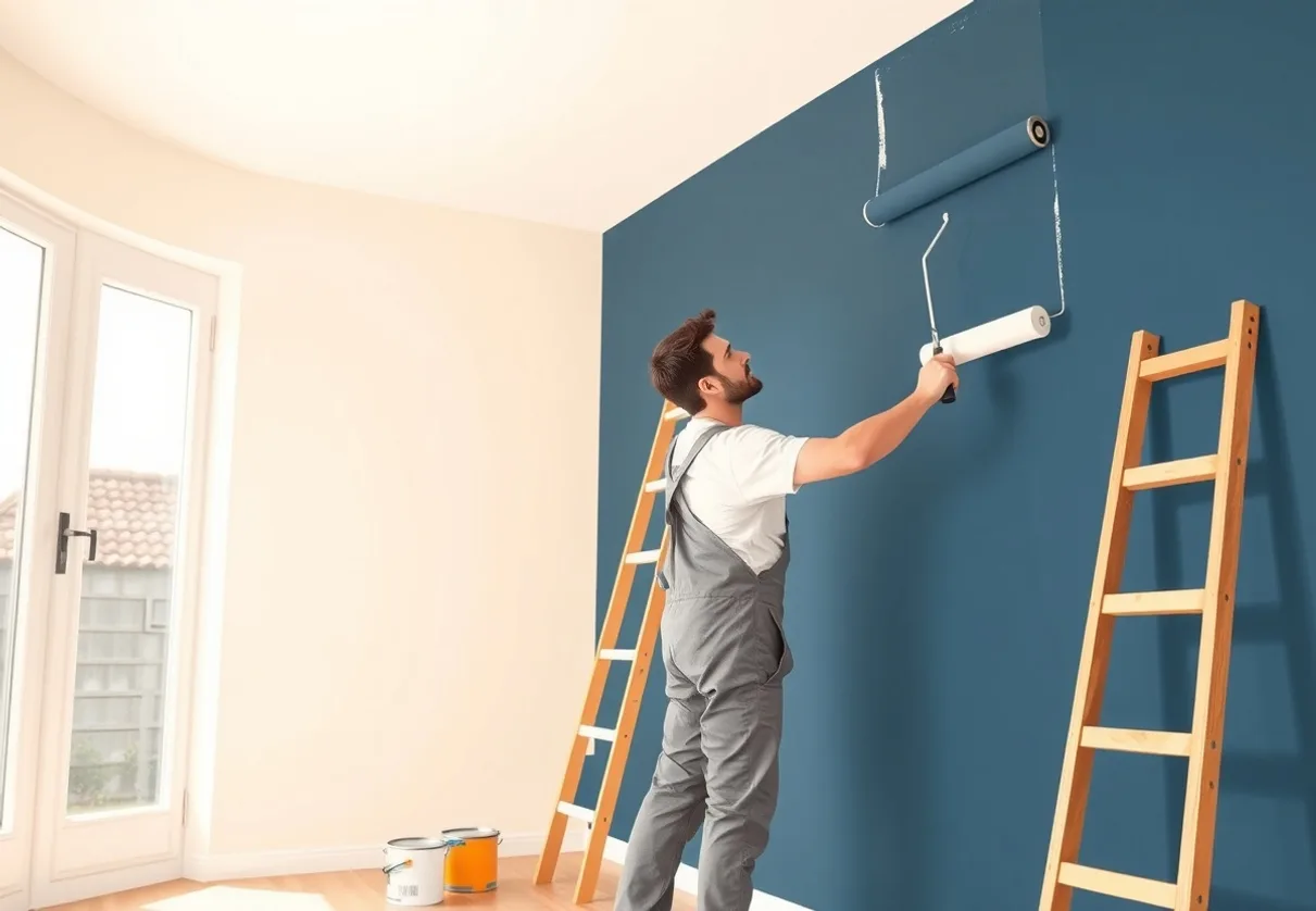 Peintre Caudry 59540 en intervention sur un chantier