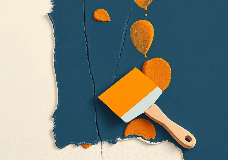 Ponçage et rebouchage des fissures avant mise en peinture